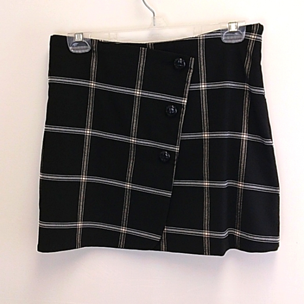 Urban Outfitters Size Med Prep Squad Plaid Mini Skirt Stretch‎
